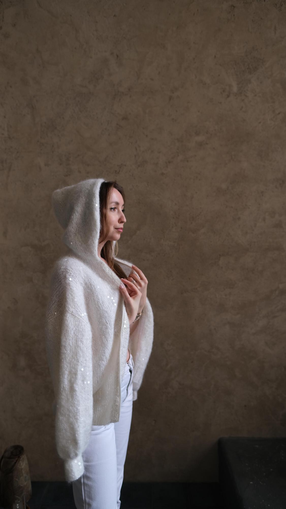 Кардиган с капюшоном