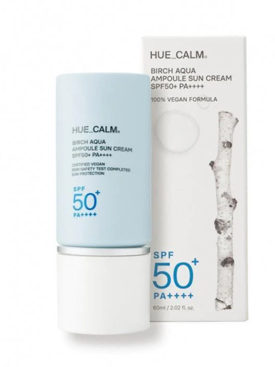 Увлажняющий солнцезащитный крем HUE_CALM Birch Aqua Ampoule 60ml