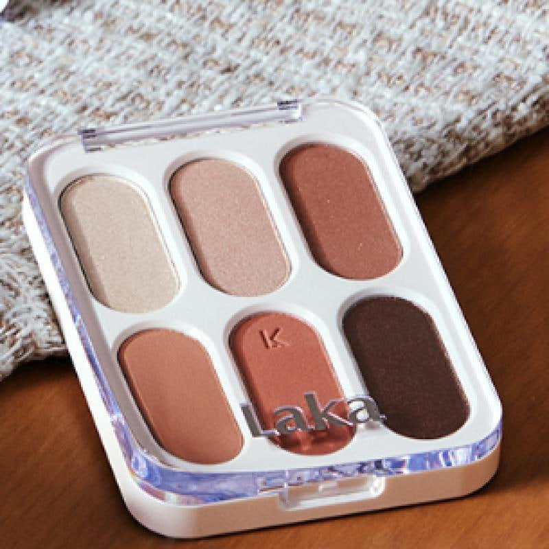 Палитра теней для век LAKA Forever 6 Eye Palette 04 Tan Peach