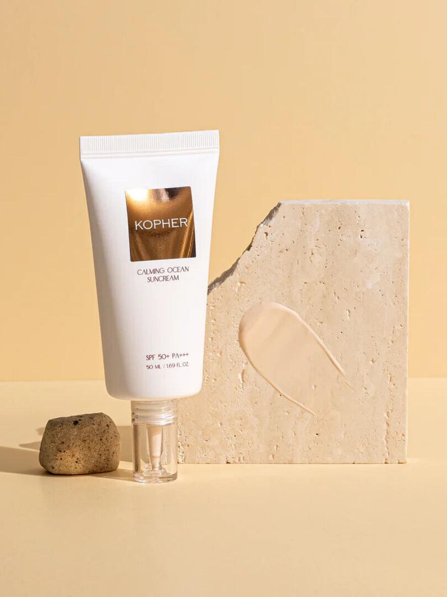 Успокаивающий солнцезащитный крем с тон-ап эффектом KOPHER Calming Ocean Suncream 50ml