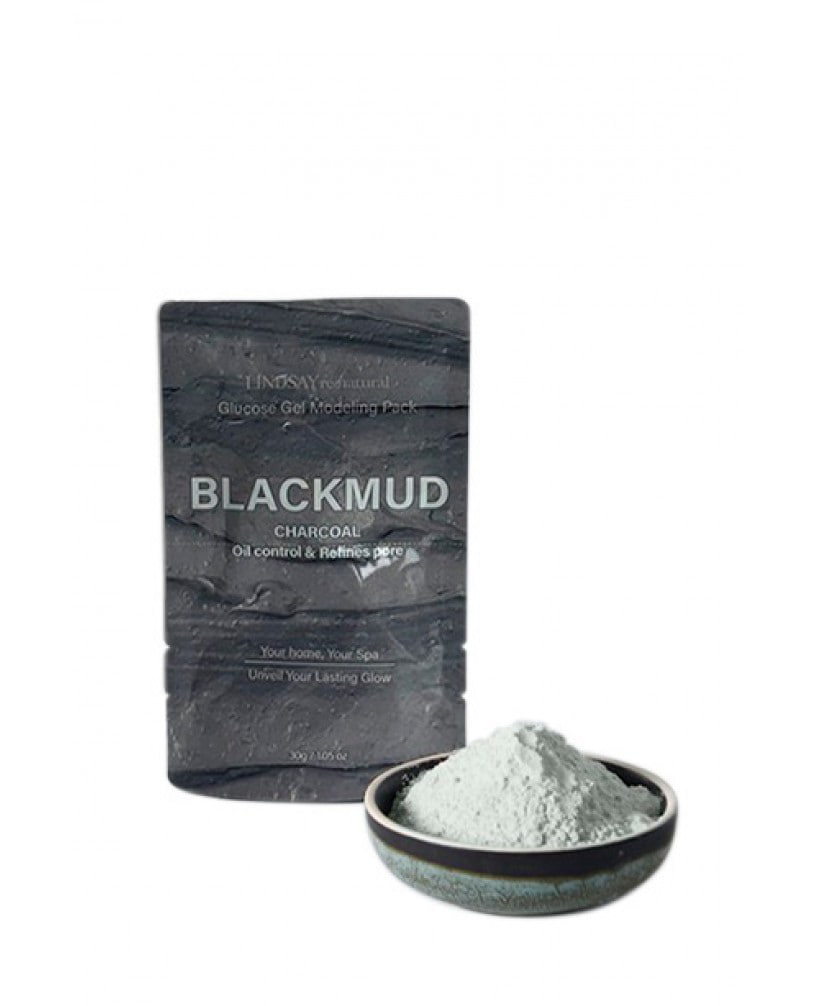 Альгинатная маска с древесным углем LINDSAY Re:natural Modeling Cup Mask Blackmud 30g