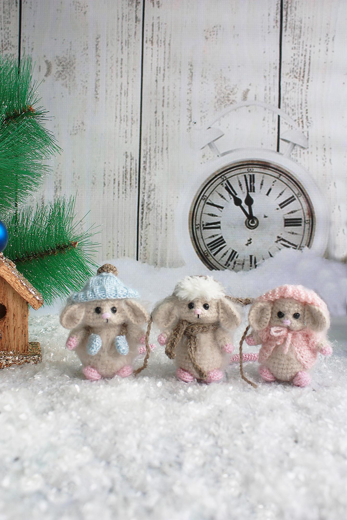 Мастер-класс Новогодняя мышка + трое маленьких мышат