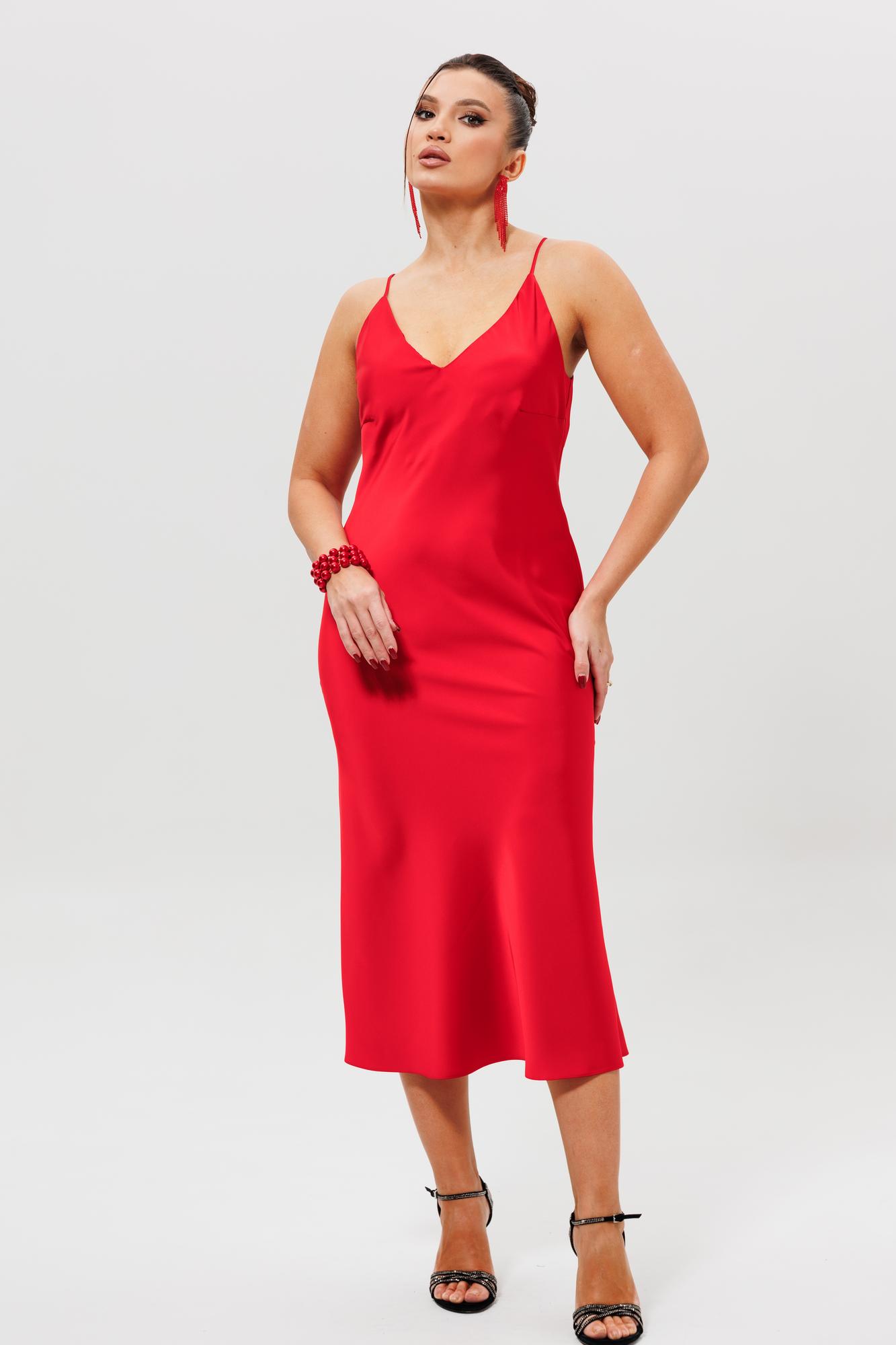 Платье-комбинация атласное арт. 1158