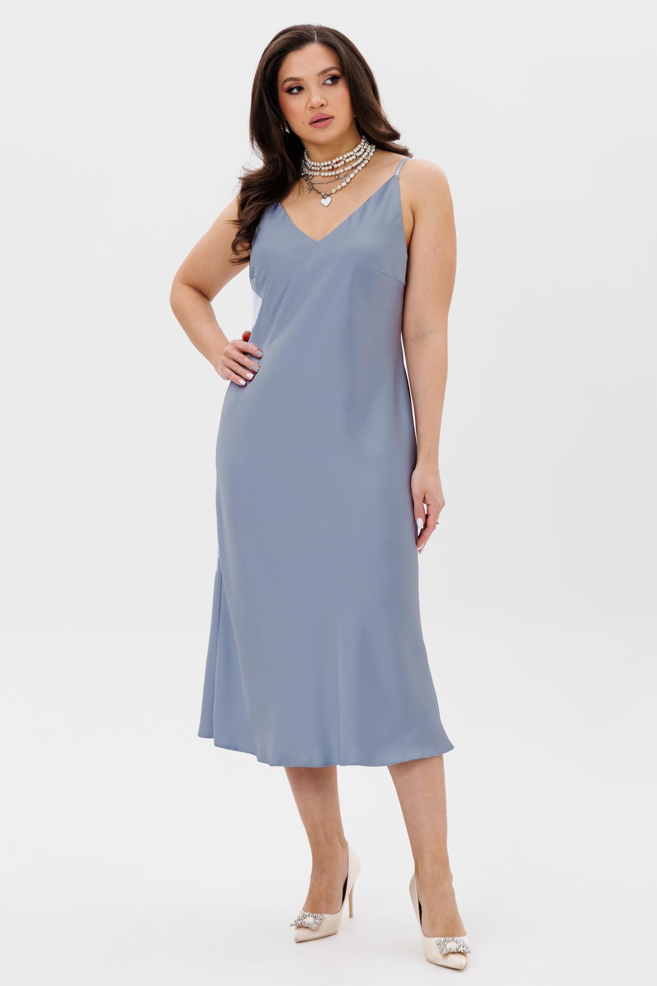 Платье-комбинация атласное арт. 1158