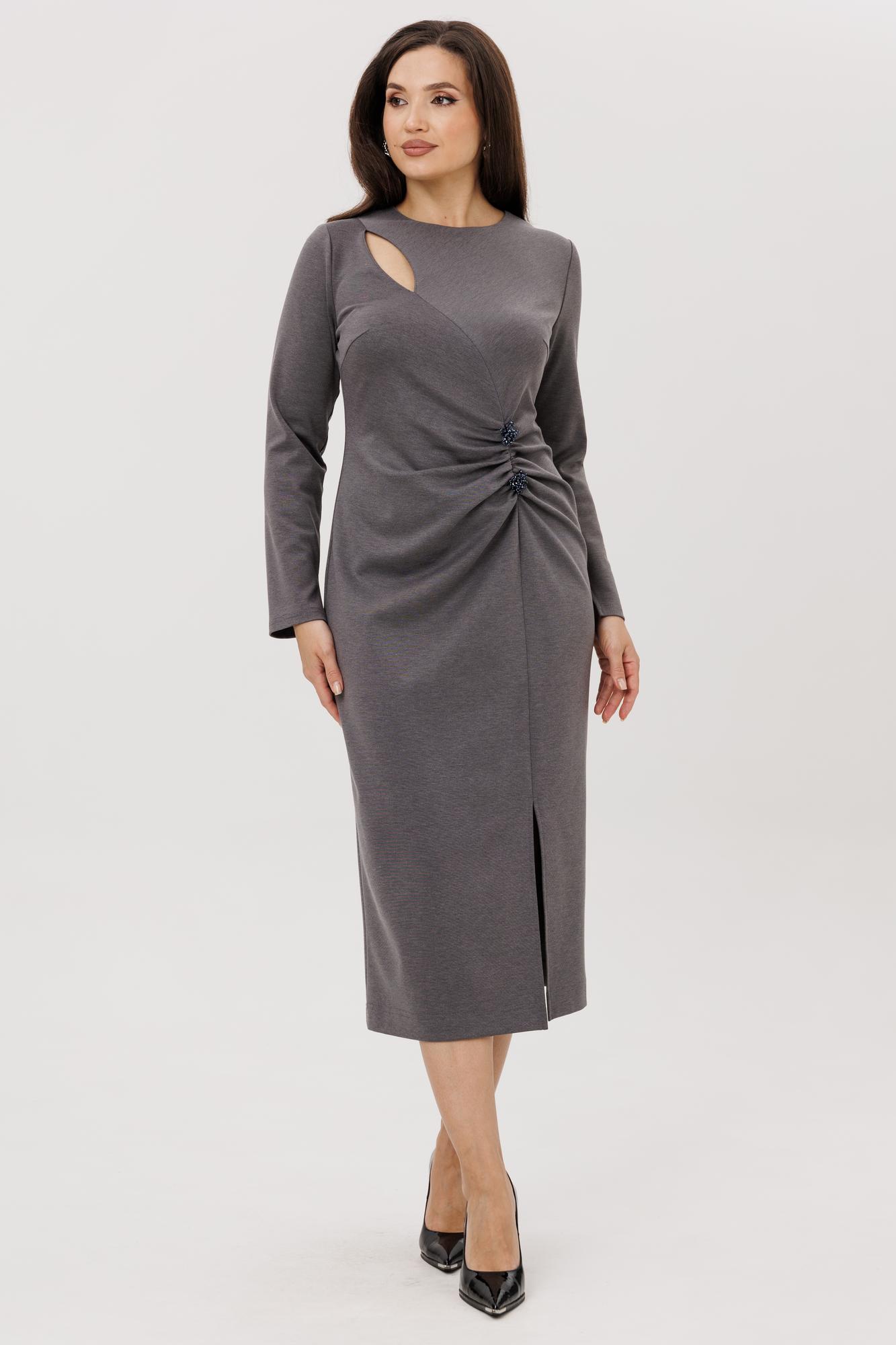 Трикотажное платье с декором арт. 1231