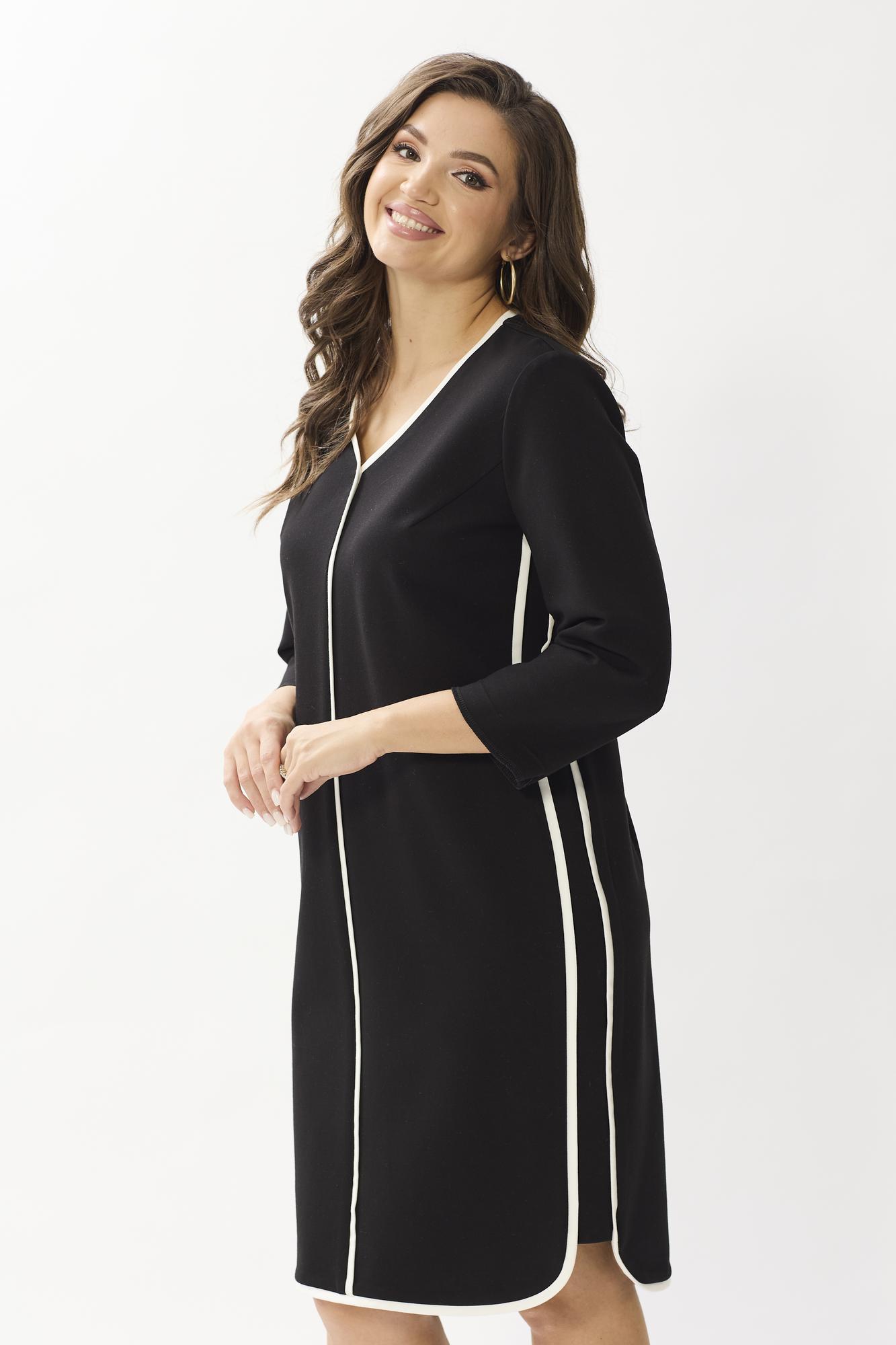 Трикотажное платье черное арт. 1142