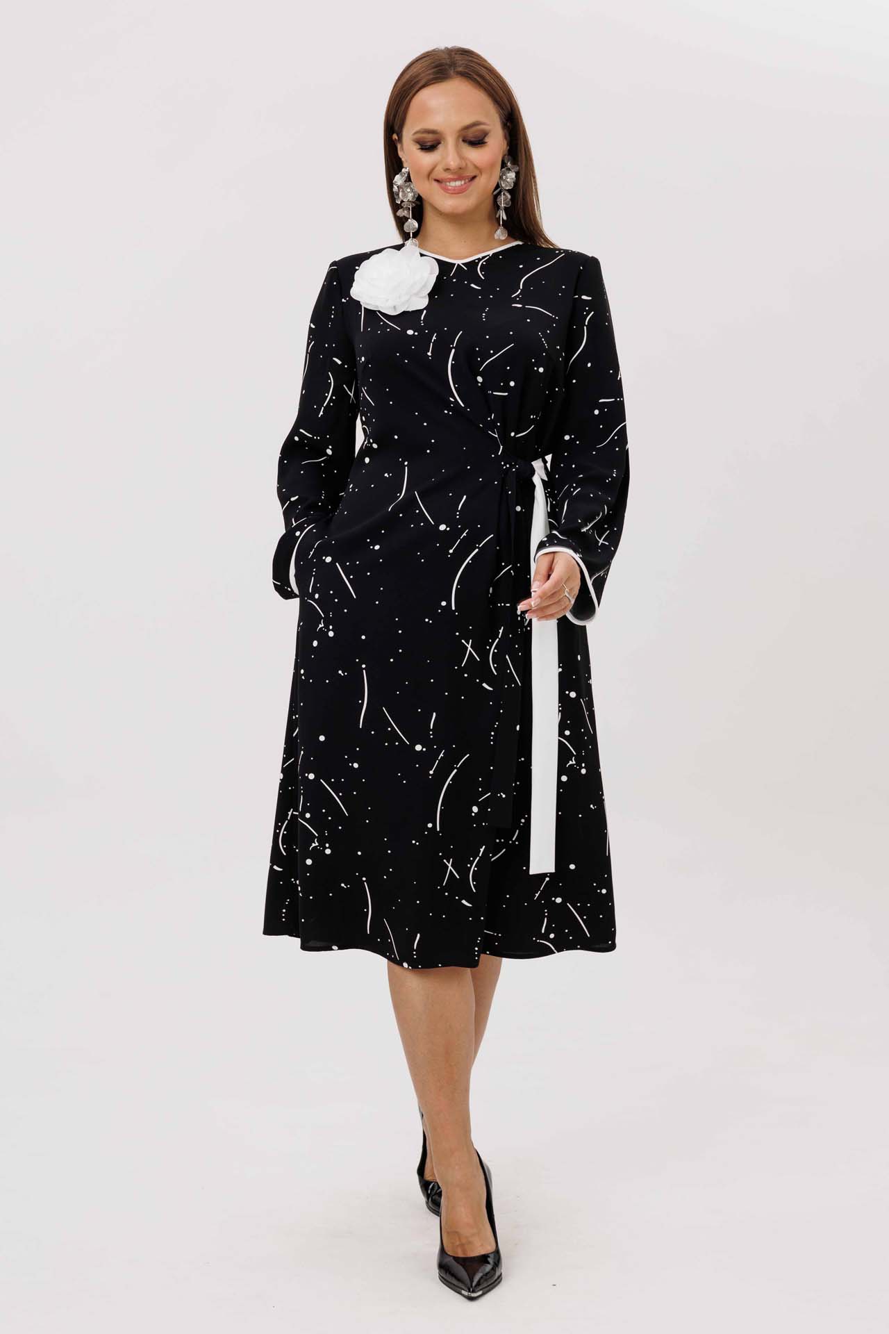 Платье с принтом арт. 1234