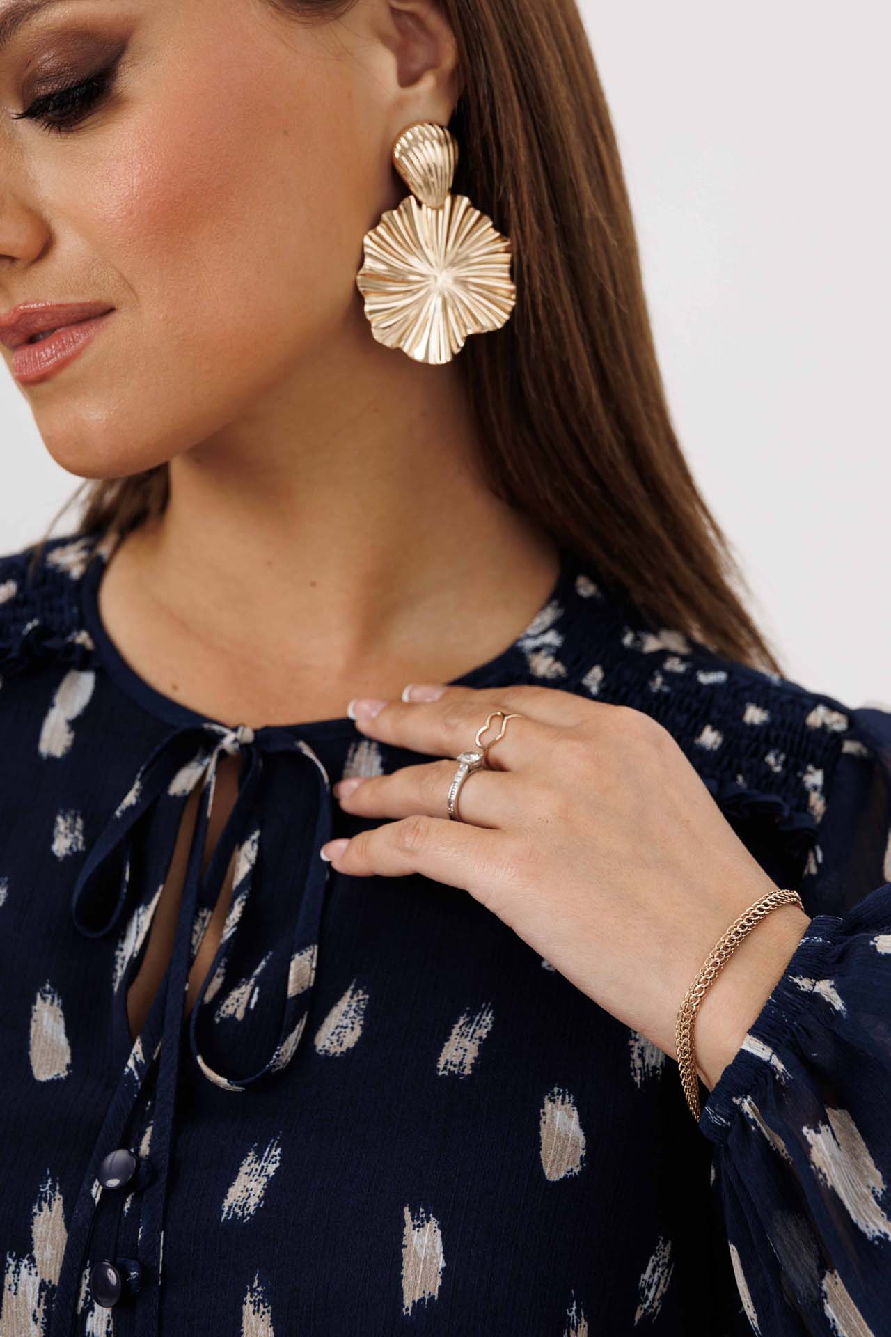 Платье шифоновое арт.1223 синий