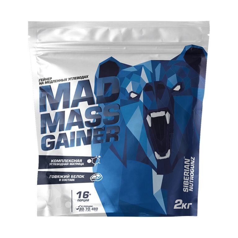 Гейнер Siberian Nutrogunz Mad Mass Gainer, 2000 г