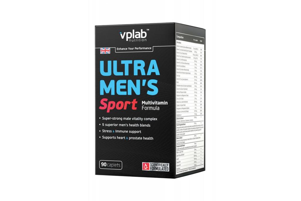 Vplab, Ultra Men’s, мультивитамины для мужчин для физической активности, 90 таблеток