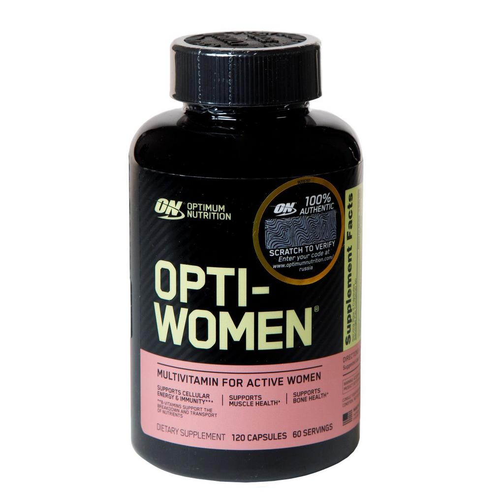 Витамины для женщин мультивитамины Optimum Nutrition Opti-Women, 60 капсул