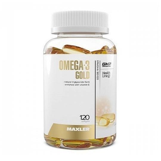 Жирные кислоты Maxler Omega-3 Gold 120 капсул