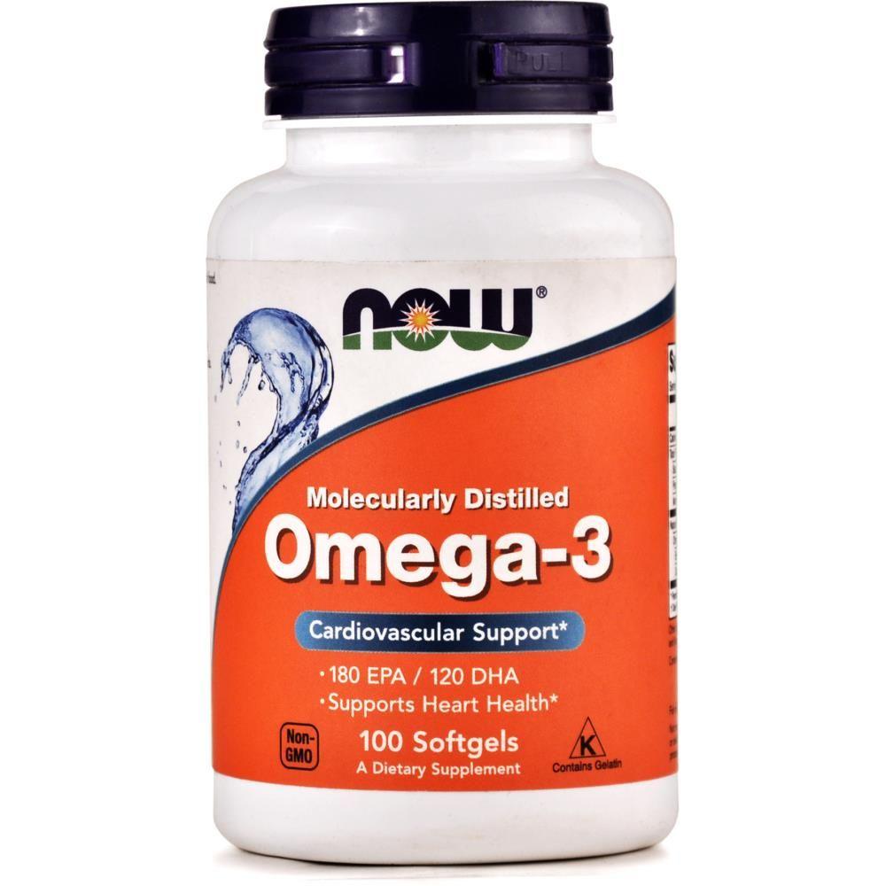 Омега-3 (Omega-3 Fish Oil) 1000 мг NOW 100 капсул
