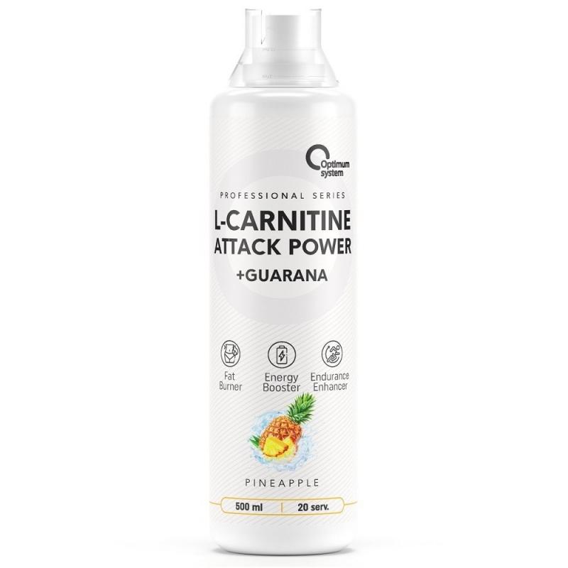 Optimum System L-Carnitine Attack Power + Guarana 500 мл