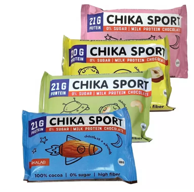 Протеиновый шоколад без сахара Chikalab Chika Sport 100 g