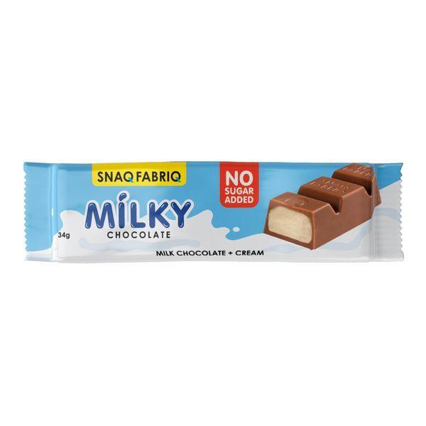 Молочная шоколадка Snaq Fabriq Milky, 34 г, Сливочная начинка