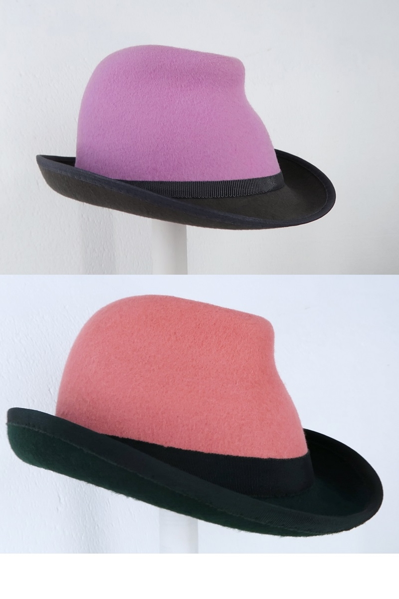 Яркая шляпа федора с полями