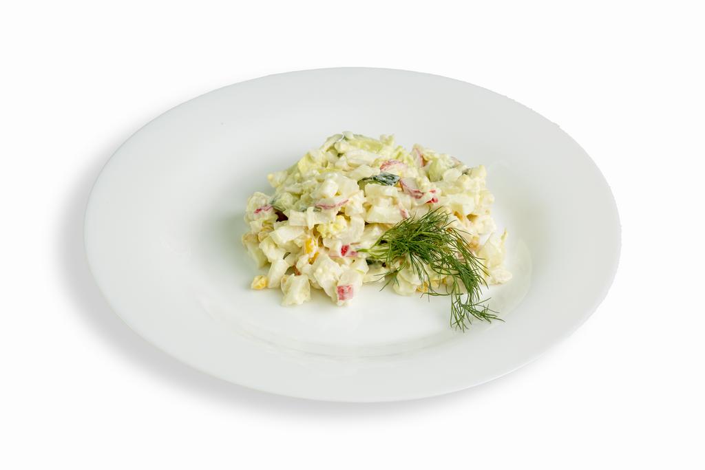 Салат с крабовыми палочками 100 гр.