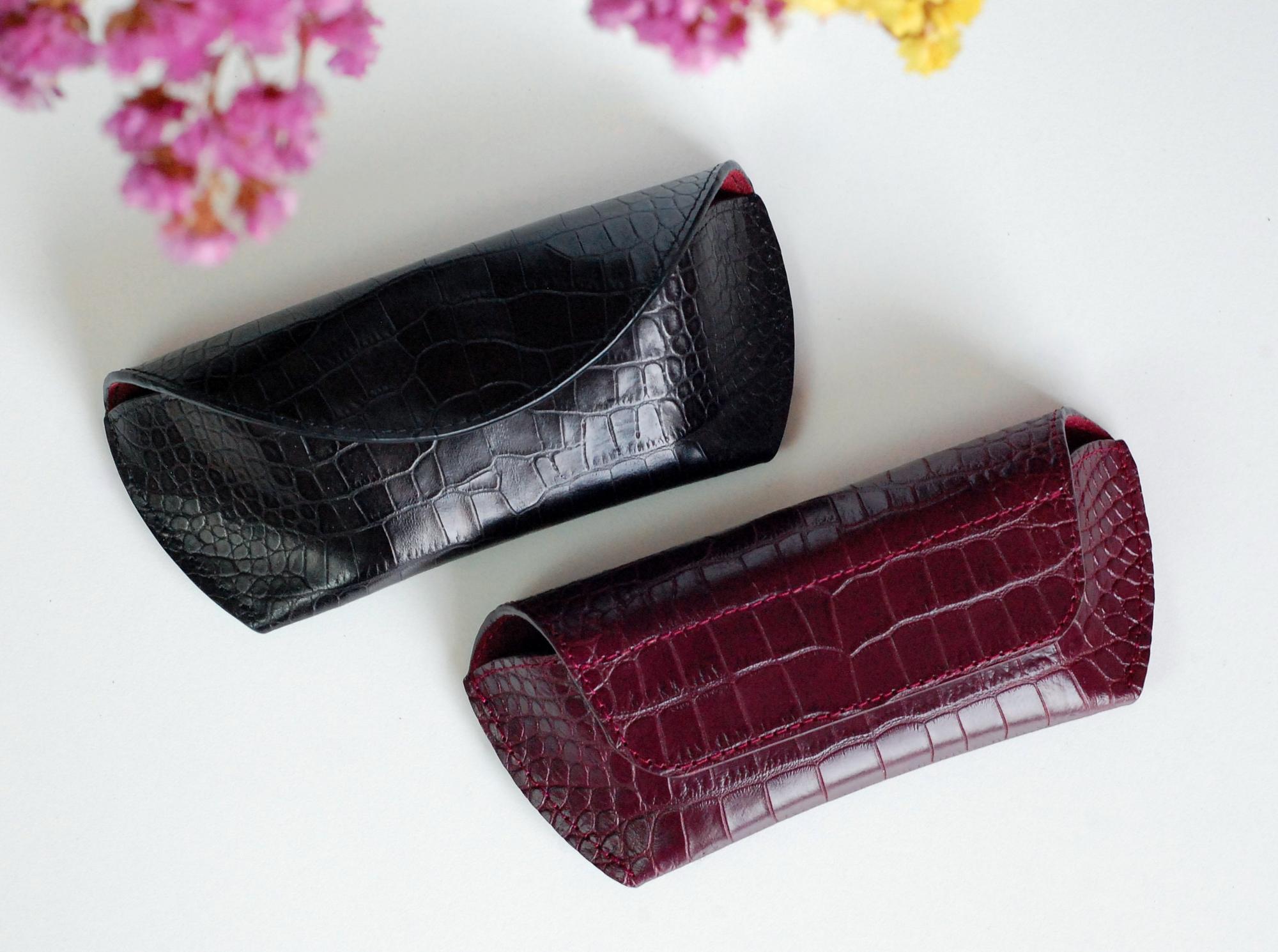 Очечник из натуральной кожи