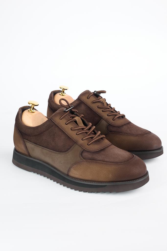 Ботинки из 100% натуральной телячьей кожи и замши