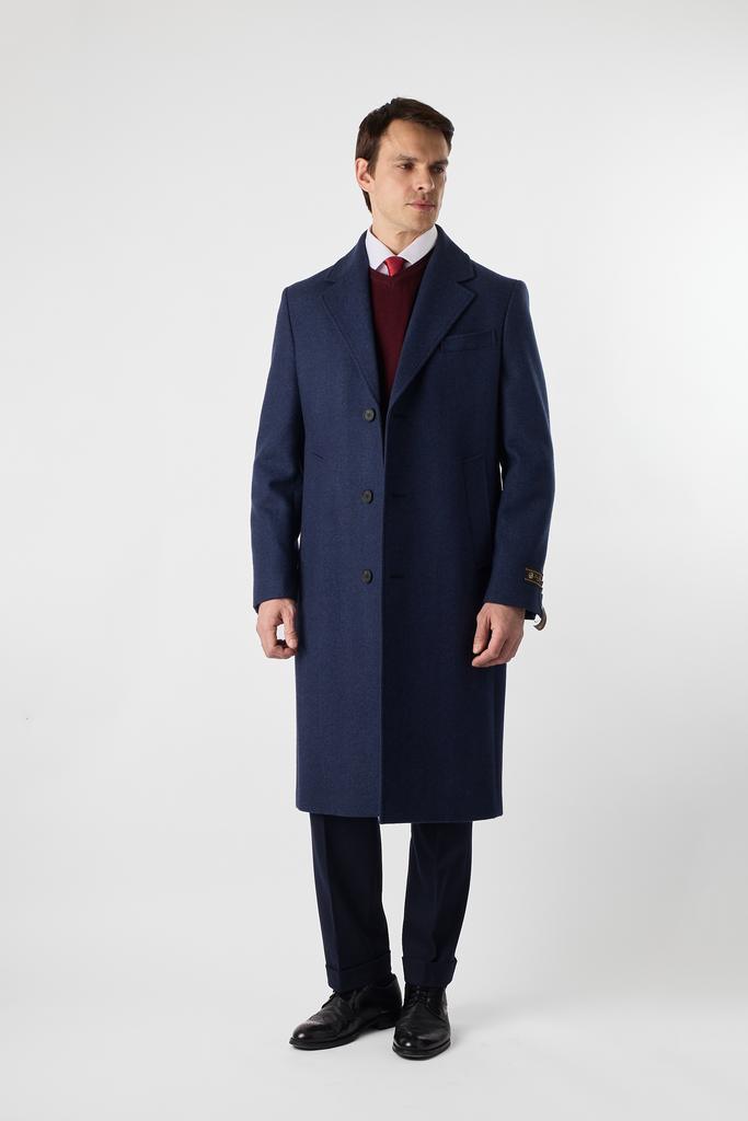 Удлинённое пальто из 100% шерсти