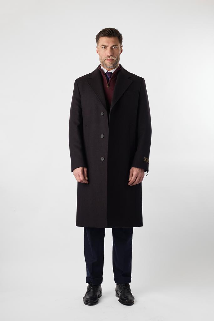 Удлинённое пальто из 100% шерсти