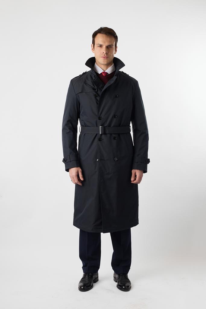 Утеплённый плащ