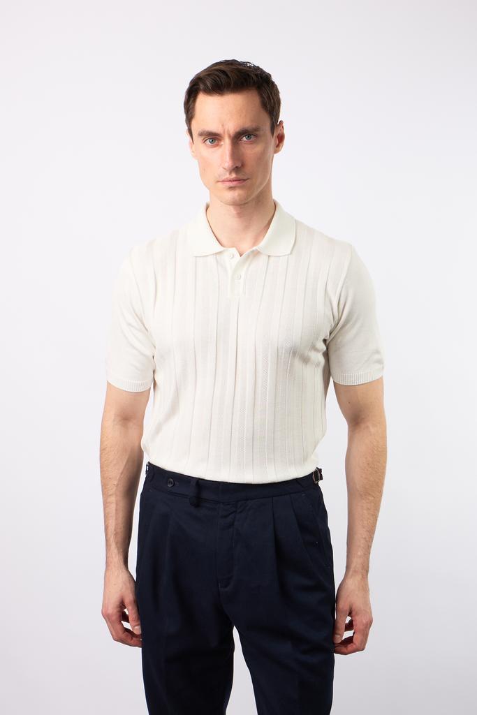 ВЯЗАННОЕ ПОЛО ИЗ МЕРСЕРИЗОВАННОГО ХЛОПКА