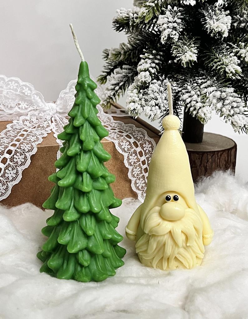 Свеча Елка и Гномик набор