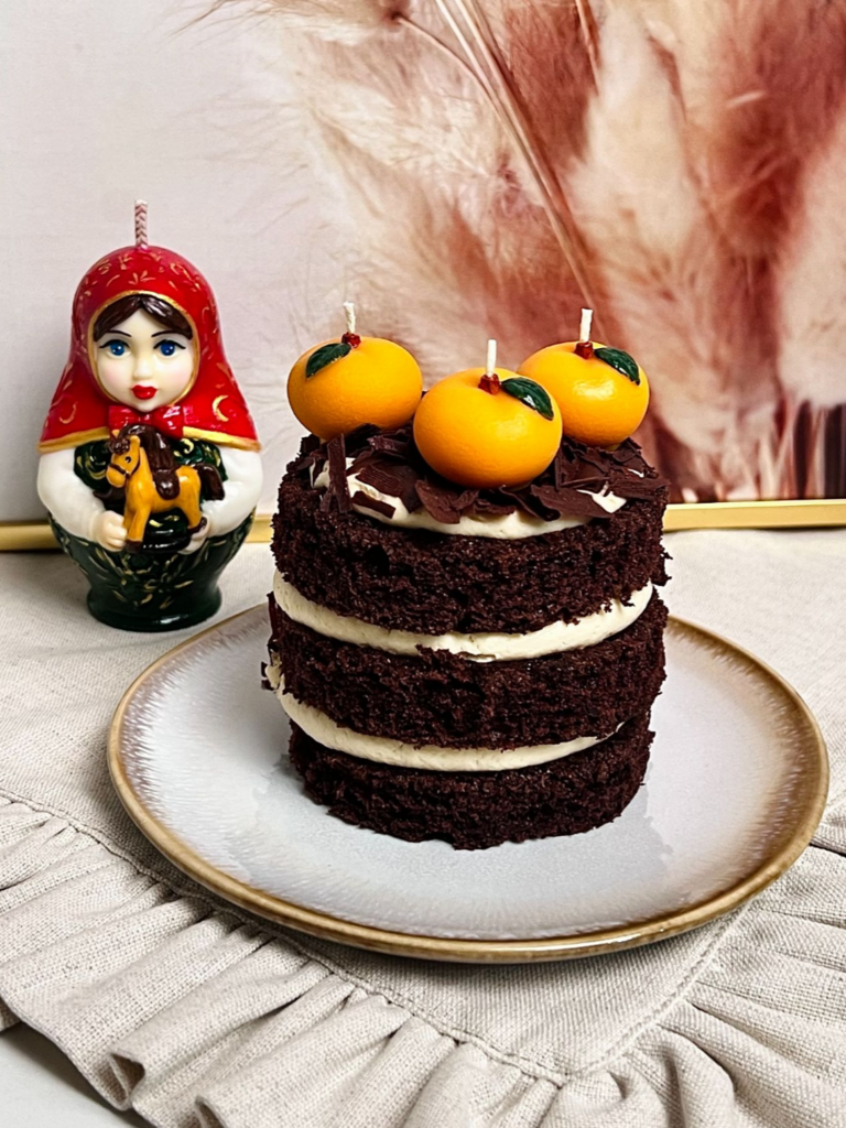 Свечи для торта Мандаринки 3 шт