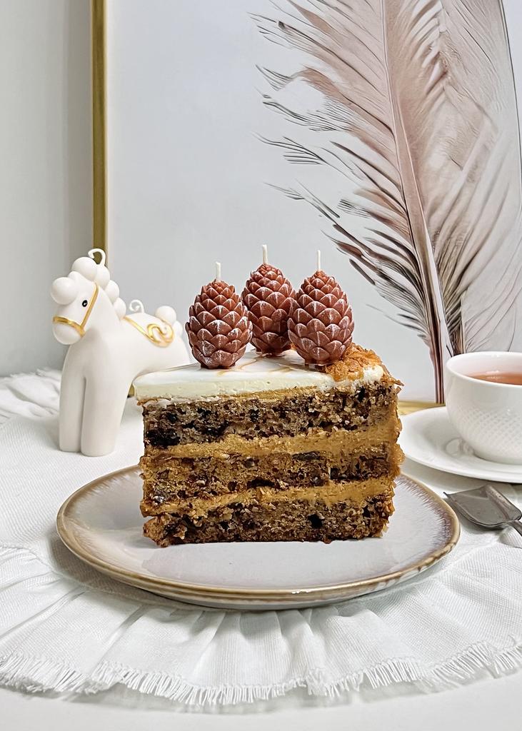 Свечи для торта Шишка в снегу 3 шт