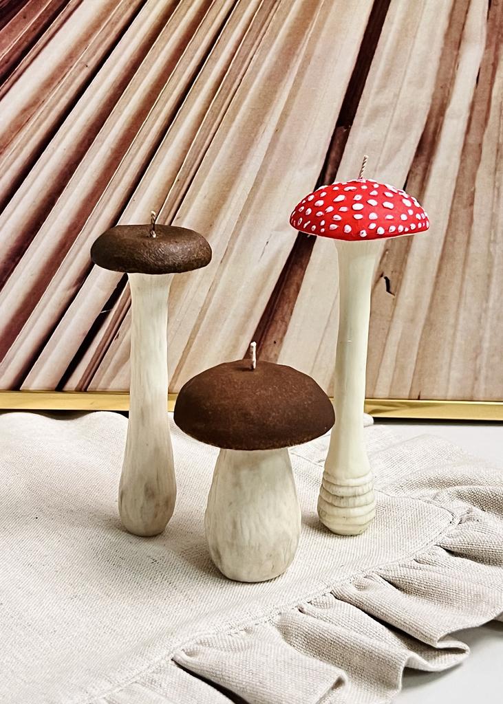 Свечи Грибы (Мухомор, Боровик и Опенок) набор