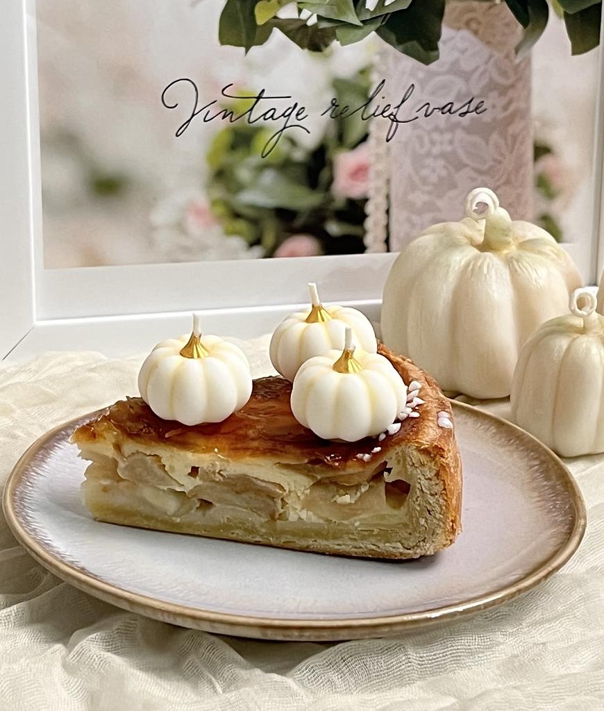 Свечи для торта Тыква 3 шт белая