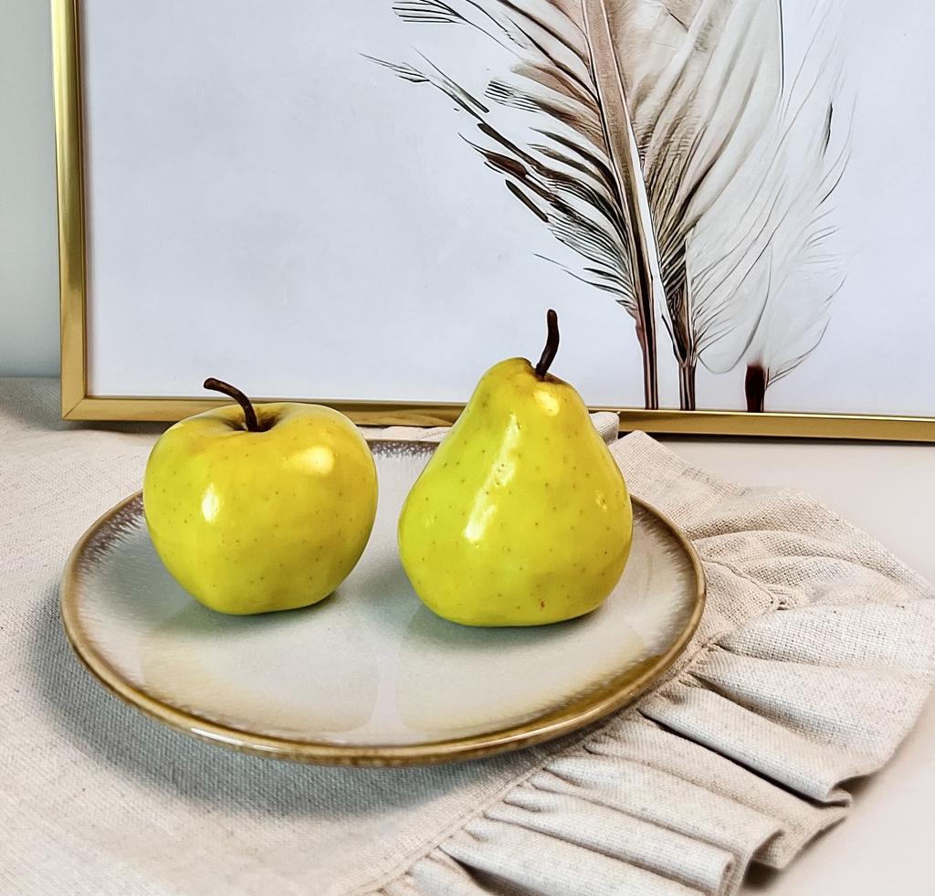 Свечи Яблоко и Груша набор 2 шт (желтый)