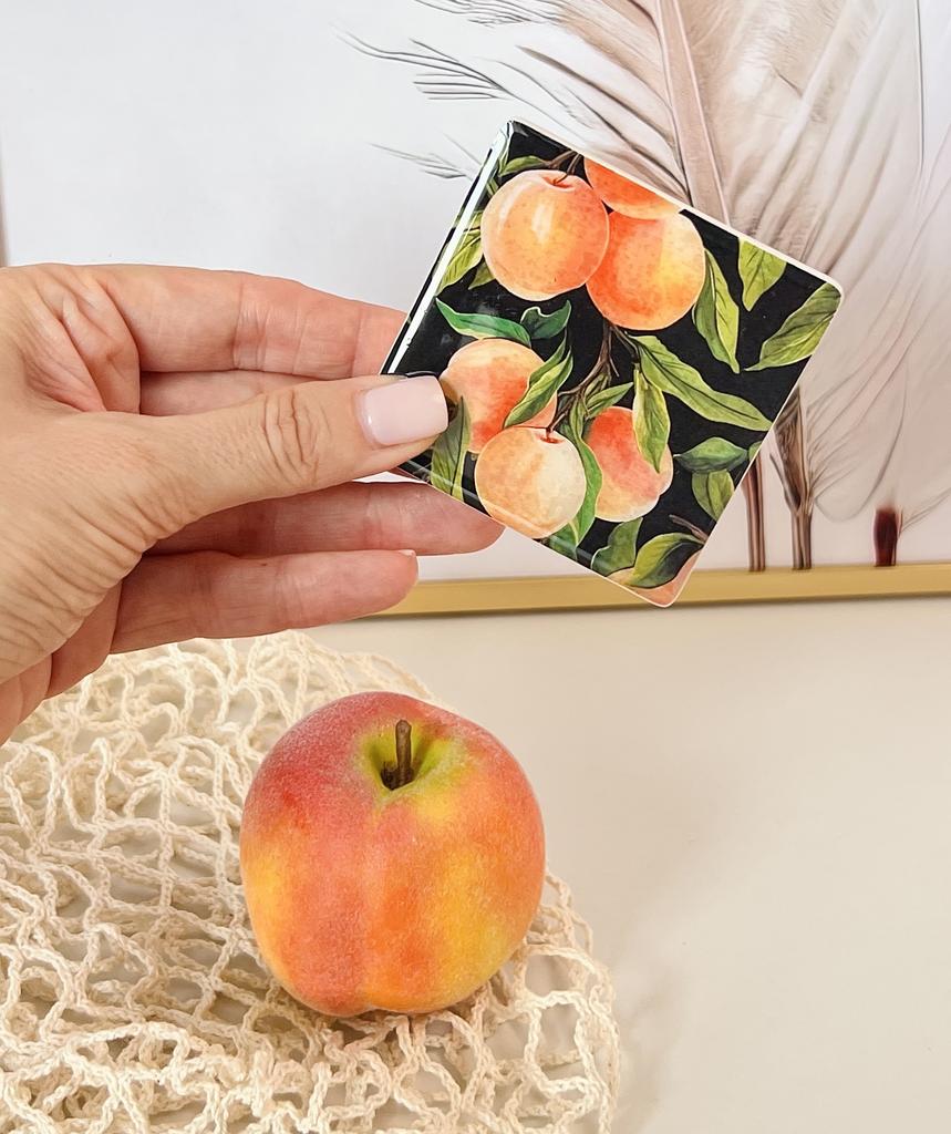 Свеча Персик и подсвечник набор