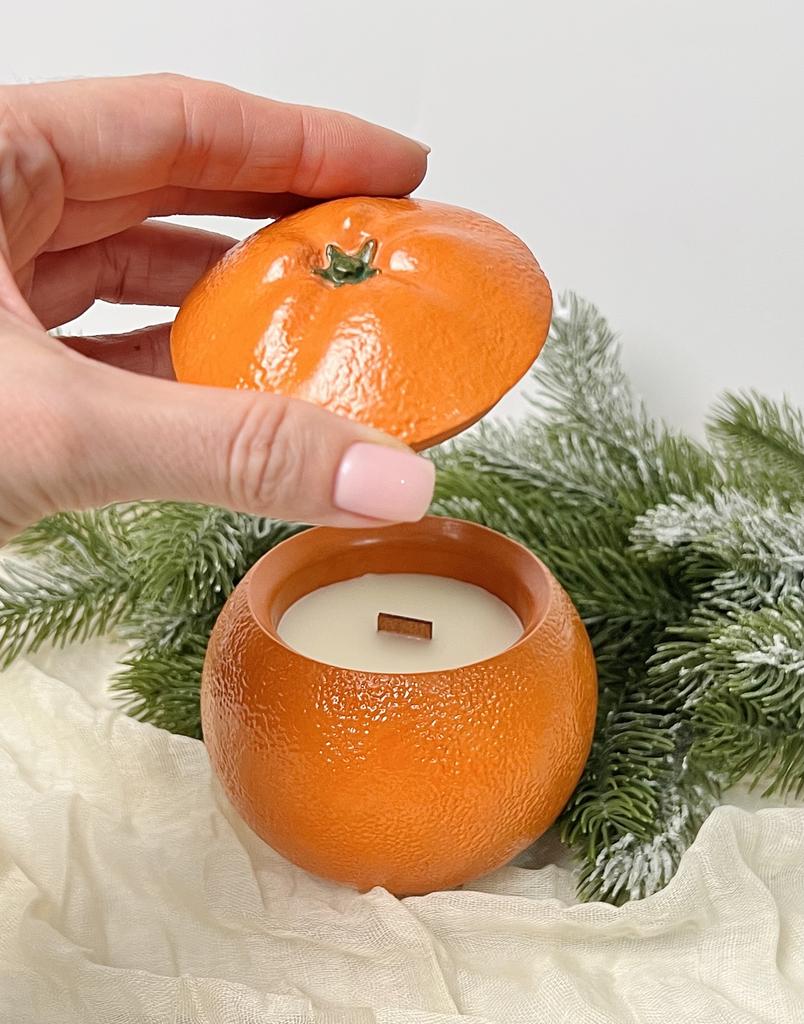Свеча апельсин
