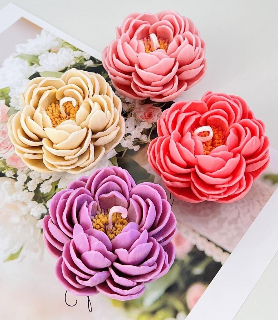 Свеча Пион Помпон