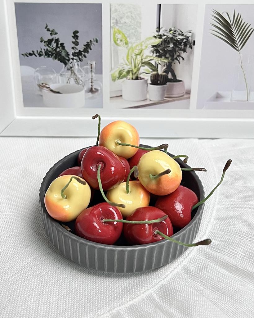 Свеча Черешня 7 шт (красная и желтая)