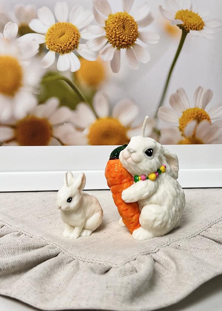 Свечи Кролик с морковкой и Зайка набор