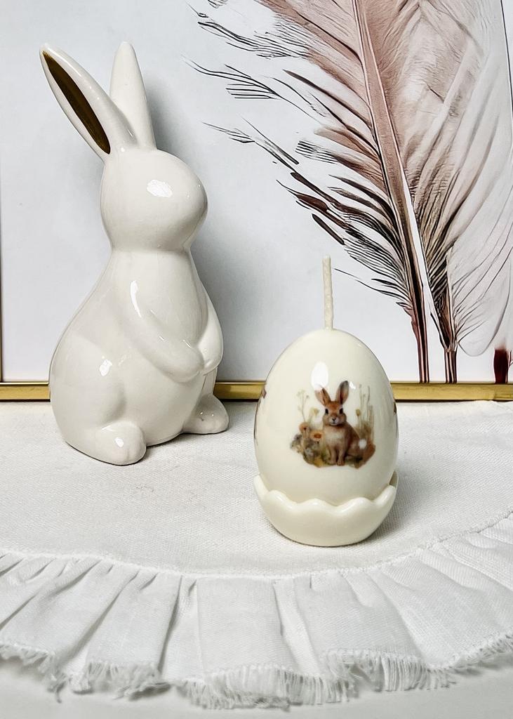 Свеча глянцевое яйцо