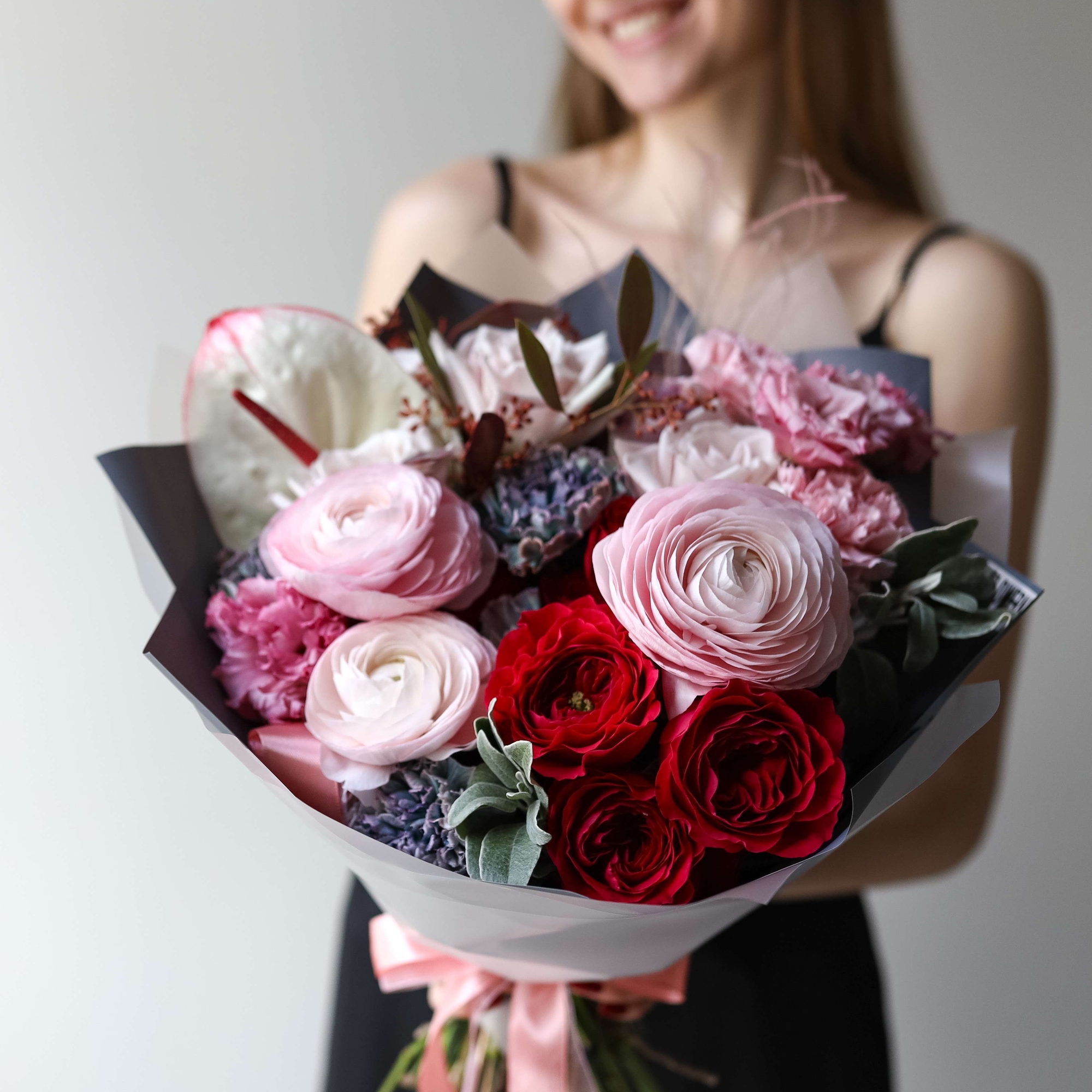 Авторский букет "Поэма Любви" круглый