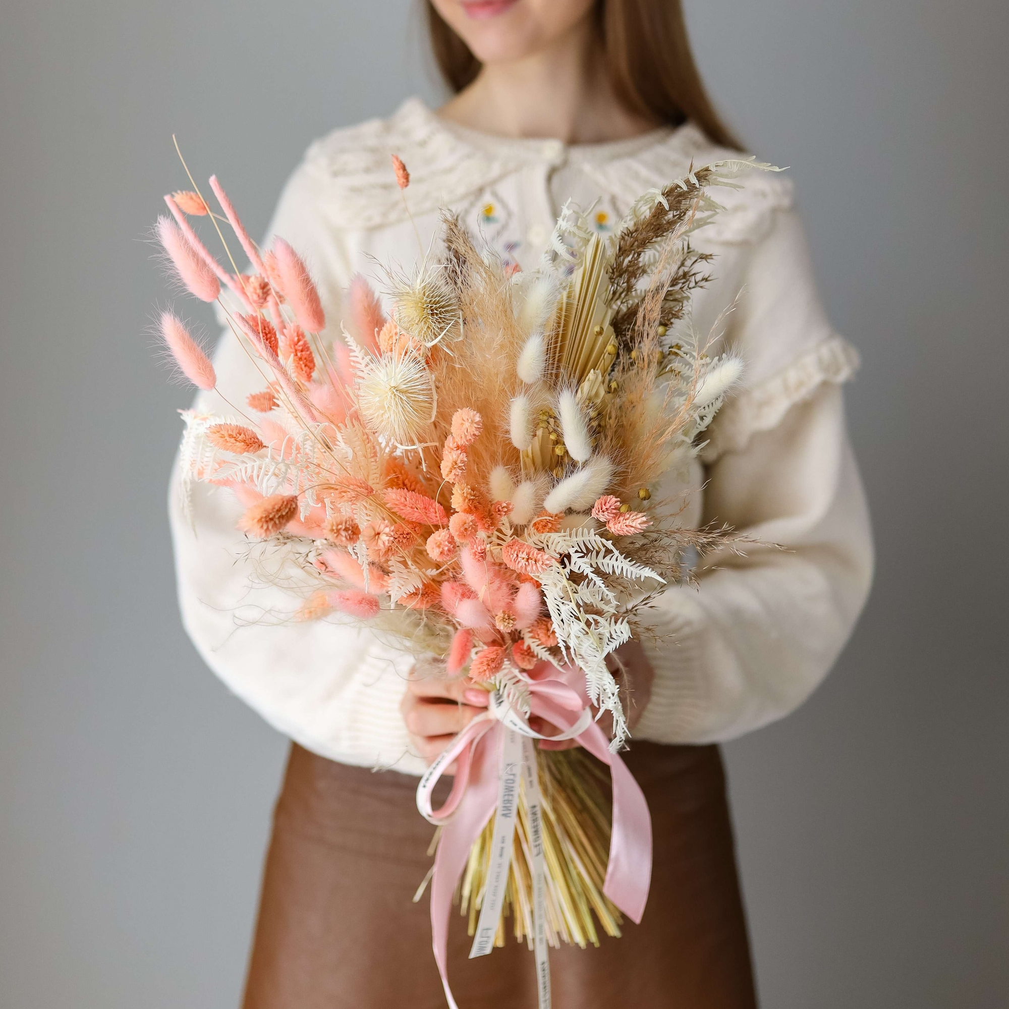 Букет из сухоцветов "Оникс"