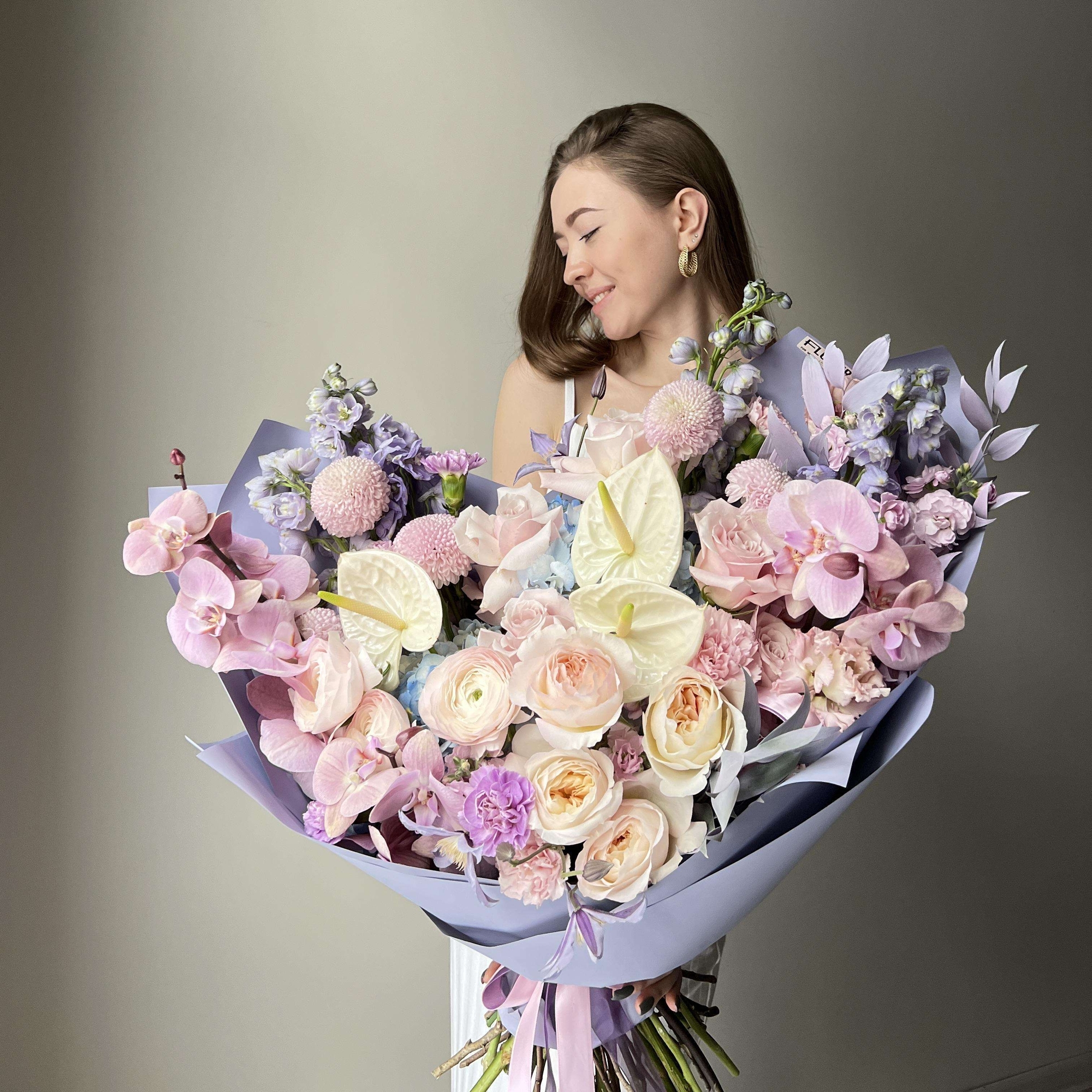 Авторский букет "Лавандовый рассвет"