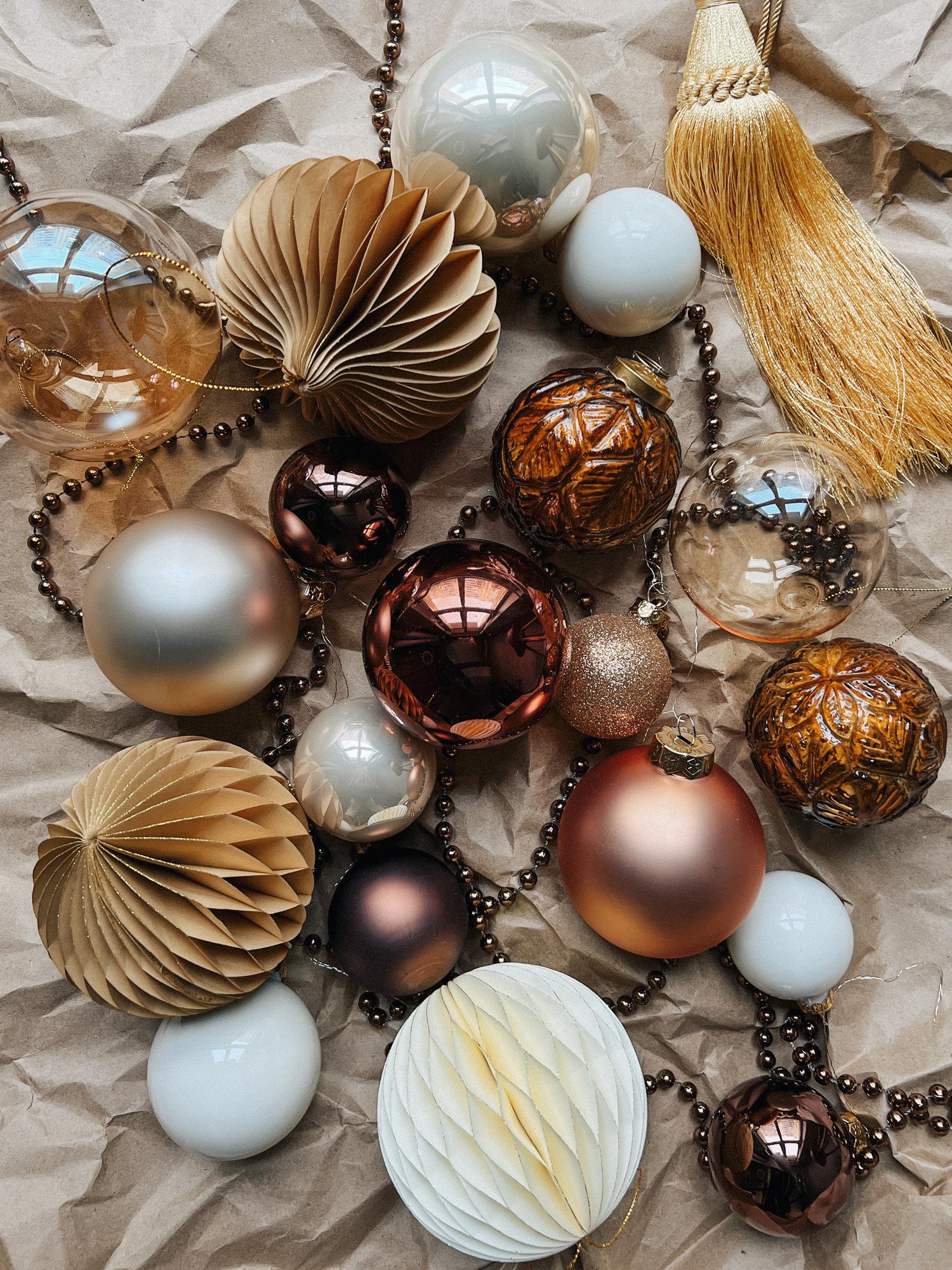 Набор ёлочных игрушек "Латте крем-брюле"