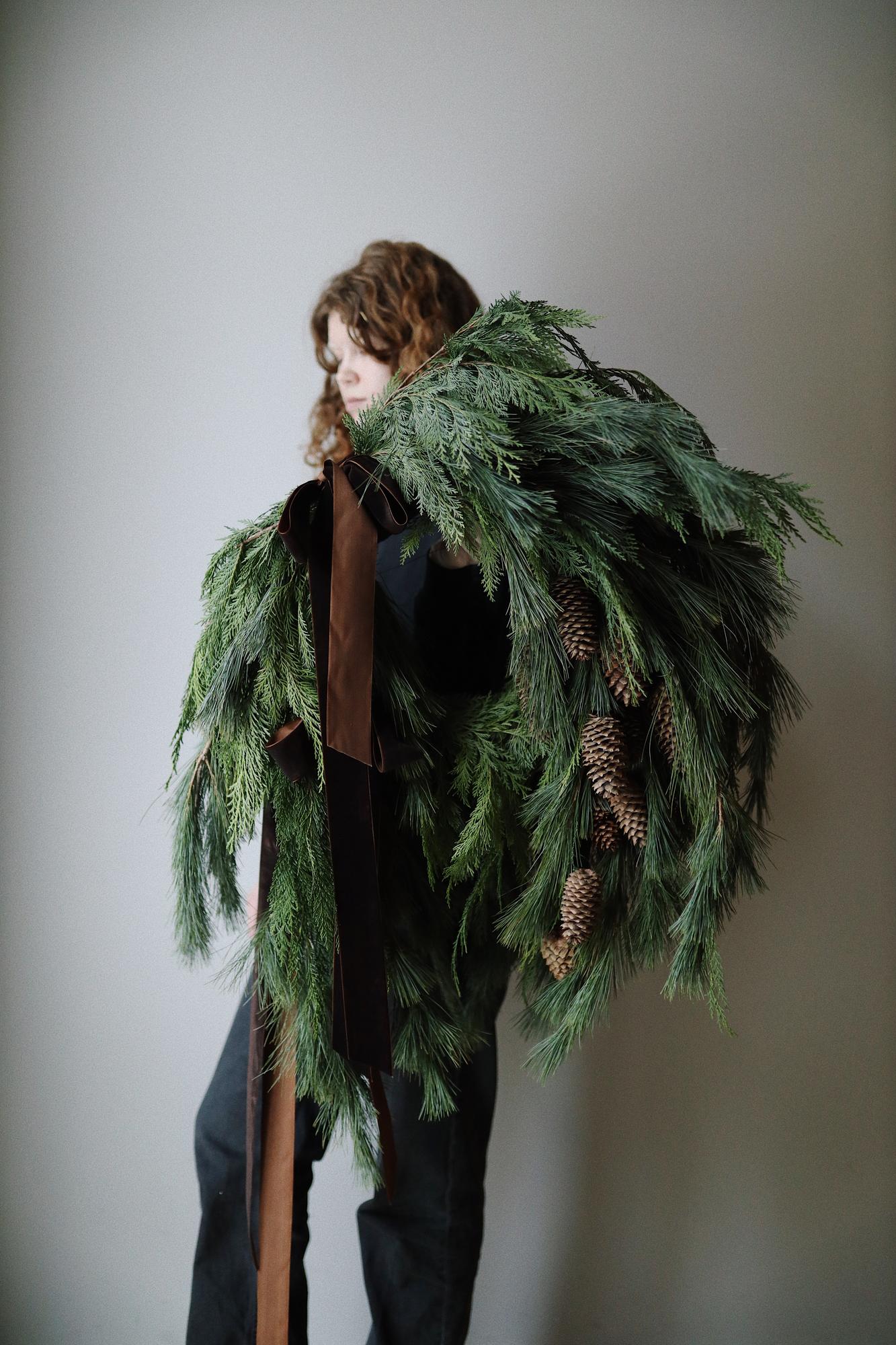 Рождественский венок "Минимализм"