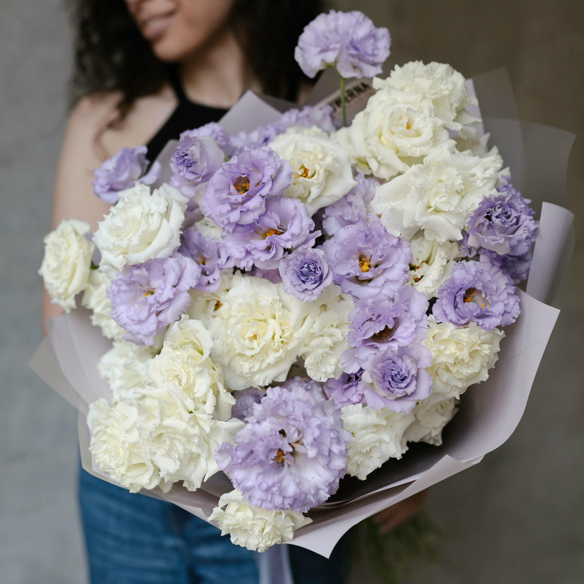 Эустома микс "Лавандовый крем-брюле"