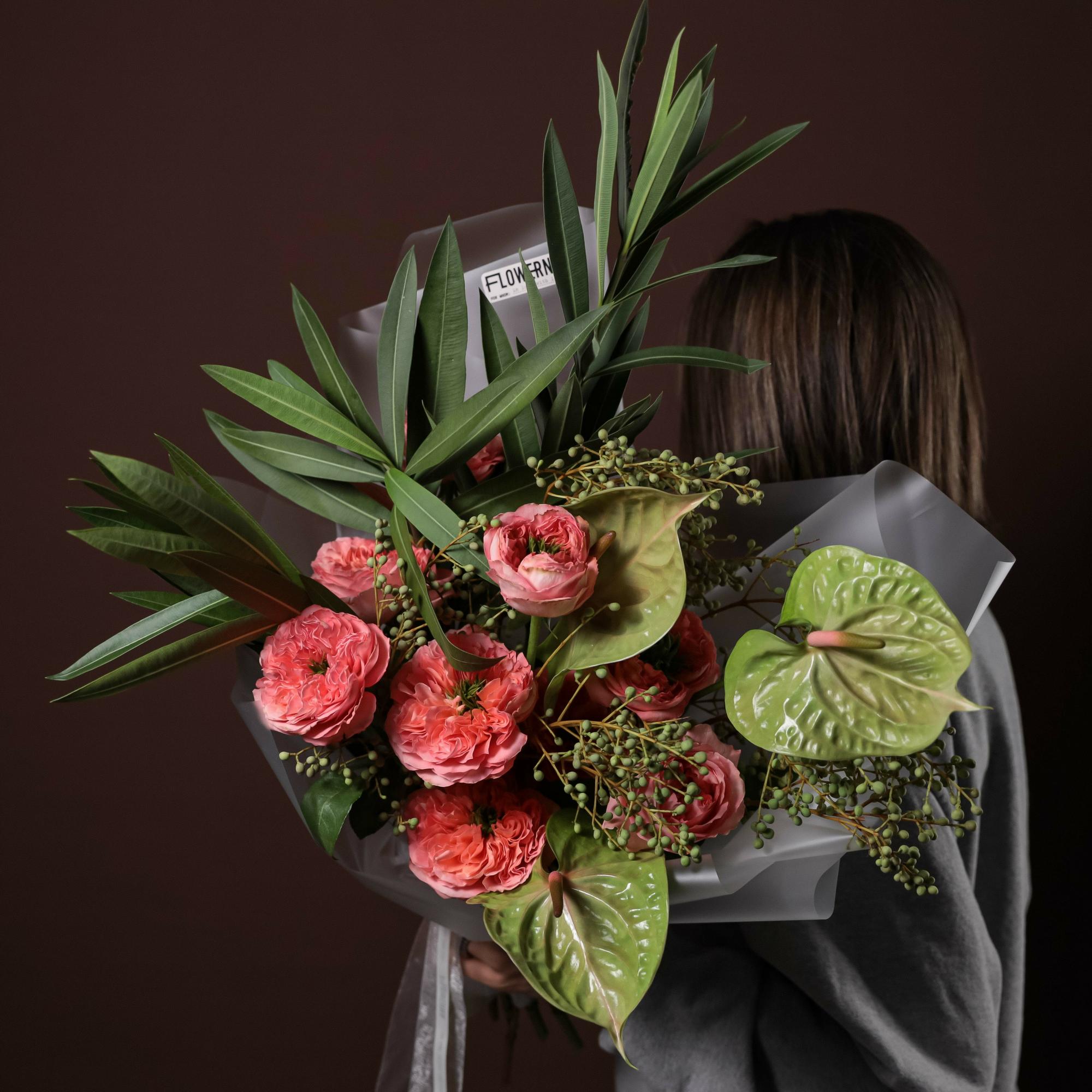 Садовый букет "Фламинго"