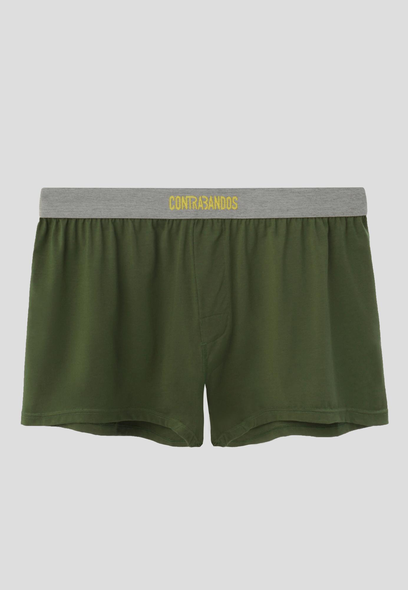 CONTRABANDOS MEN’S BOXERS WAKE UP KHAKI