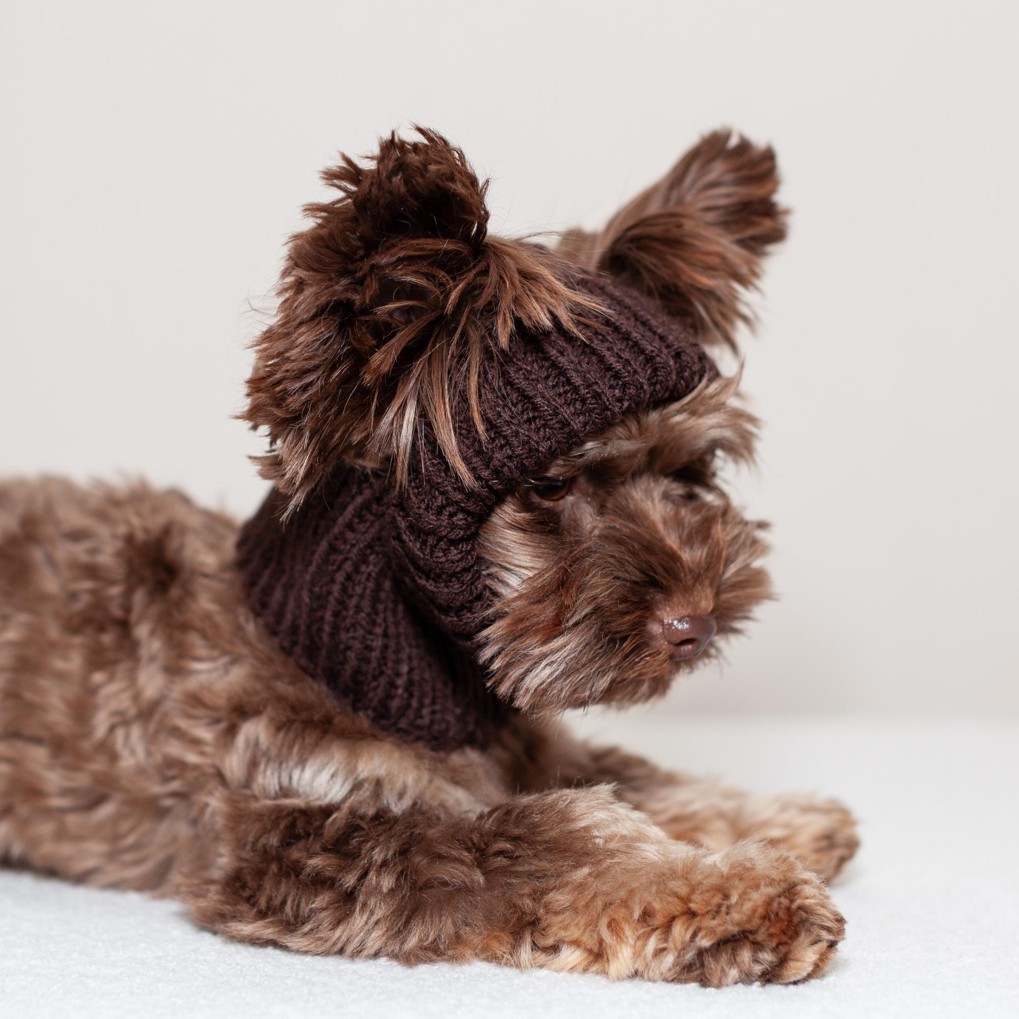 ШАПКА ВЯЗАНАЯ ШОКОЛАД