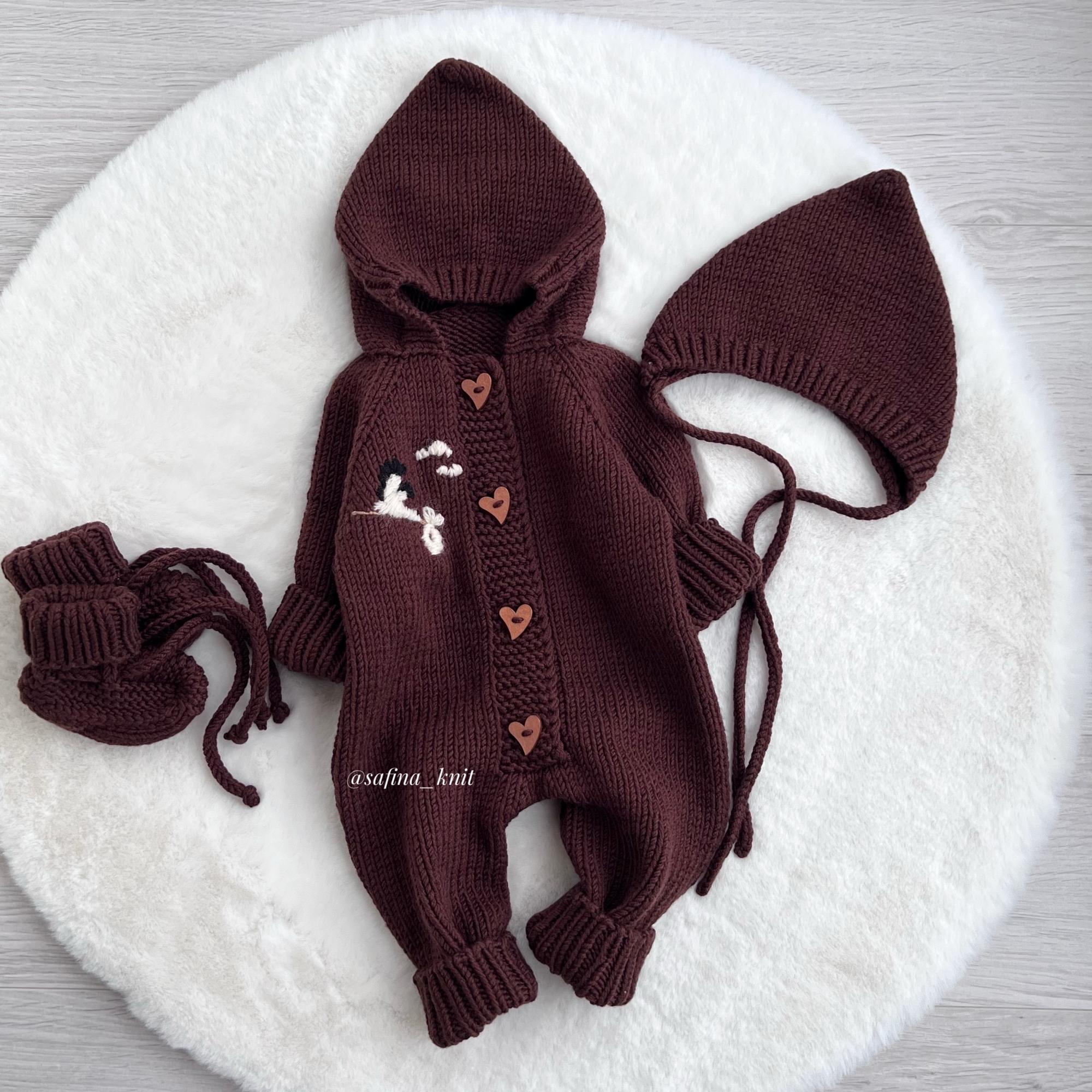 Комплект на выписку из роддома, на 0-3 месяца